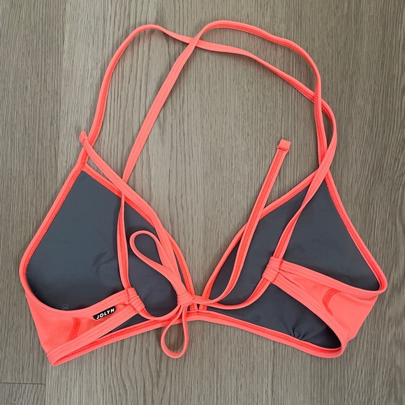 Jolyn Triangle Bikini Top Papaya - Picture 2 of 3